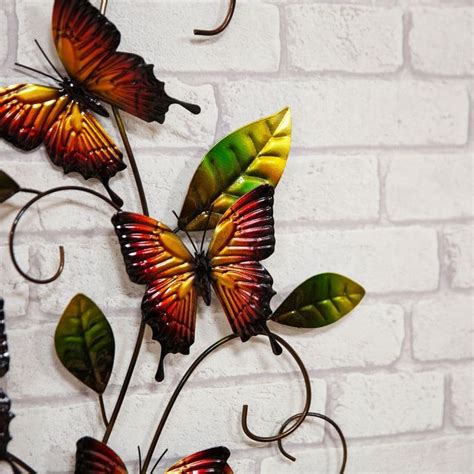 Butterfly Metal Wall Art Ornament For Home And Garden Hand Made