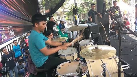 reaksi band drumm cover slank funky jungky gadis sexsy youtube