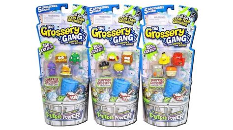 The Grossery Gang Series 3 Putrid Power 5 Packs Unboxing Toy Review
