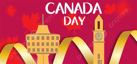 Happy Canada Day With Light Red Color Background Canada Day Holiday