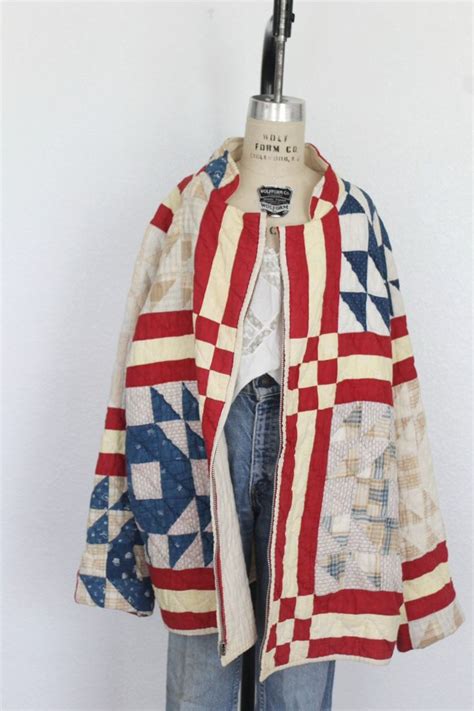 Vintage Quilt Jacket Vintage Patchwork Jacket Vintage Etsy Quilt