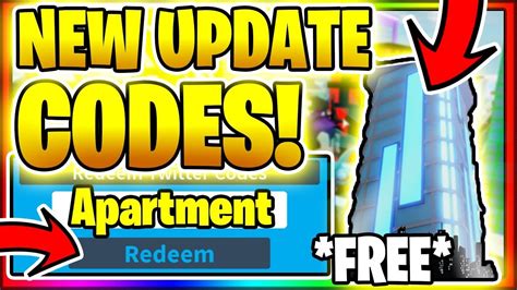 All New Secret Op Working Codes 🏙apartments Update🏙 Roblox Mad City