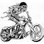 Biker Art Motorcycle Drawing Tattoos
