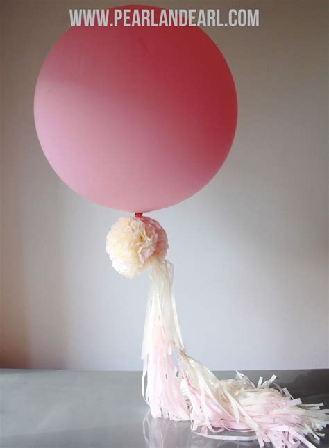 Big Balloon And Tassel Tail Pinks Balloon Tassel Big Balloons Balloons