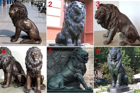 Outdoor Customized Modern Garden Sculptures Bronze Lion Statues Lying