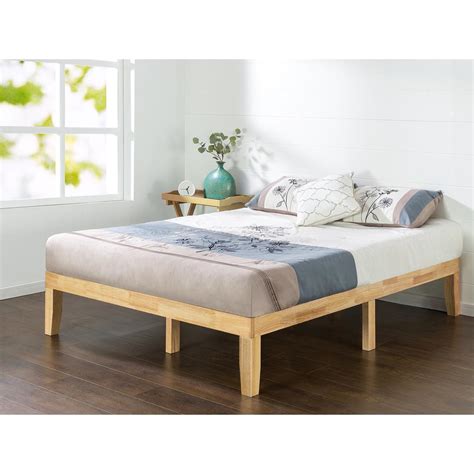 Zinus Natural Twin Solid Wood Platform Bed Frame Hd Rwpb 14t The Home