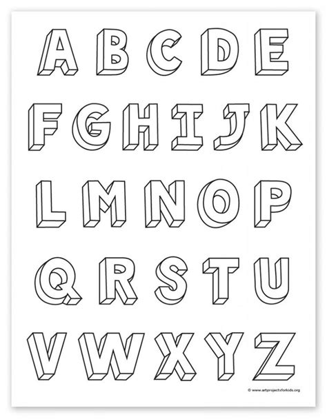 The Alphabet Is Drawn In Black And White With Lines That Are Not