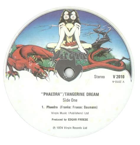 Tangerine Dream Phaedra 1st Uk Vinyl Lp Album Lp Record 532508