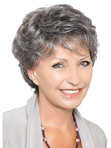 I generally get my hair shorter on the sides and longer my hair is thick, wavy, and wiry. Grey Short Wavy Synthetic Wigs, Best Wigs Online Sale ...