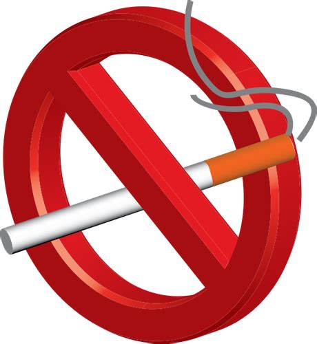 No Smoking 3d Icon Vector Clip Art Public Domain Vectors