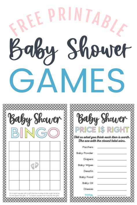 Downloadable Free Printable Blank Baby Shower Bingo C