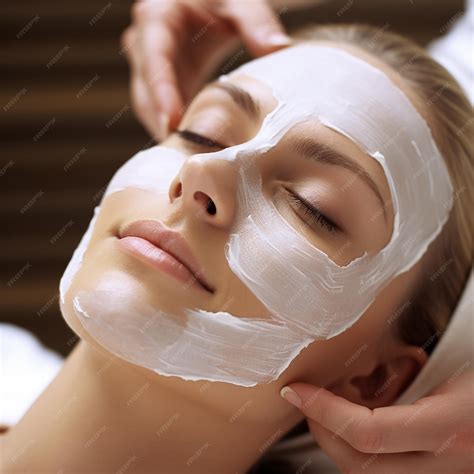 Premium Ai Image Face Peeling Mask Spa Beauty Treatment Skincare
