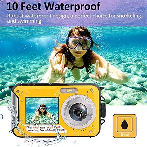 Underwater Camera Full Hd 27k 48mp Waterproof Camera For Snorkeling