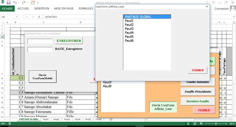 Xl Userform Mobile Pour Toutes Les Feuilles Excel Macros Et Vba Excel