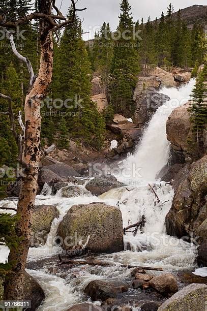 Alberta Falls Rocky Mountain National Park Stock Photo Download Image