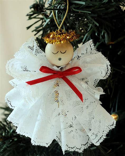 Diy Angel Ornament Christmas Craft Kit Lace Angel Christmas