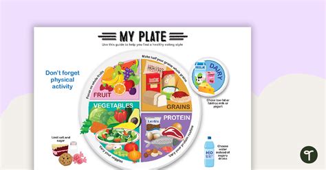 My Plate Healthy Eating Guide Teach Starter