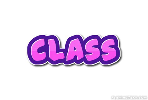 Class Logo Free Logo Design Tool From Flaming Text