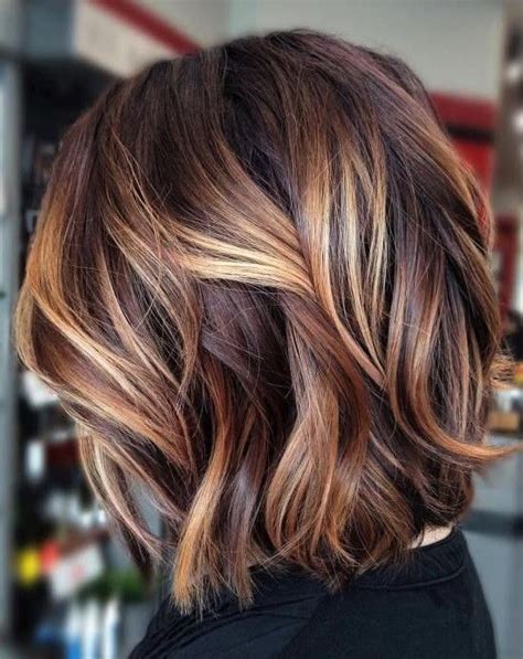 Balayage Caramel Sur Cheveux Courts Brunette Hair Color Brown Blonde