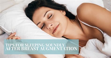 Tips For Sleeping After Breast Augmentation Illinois St Louis