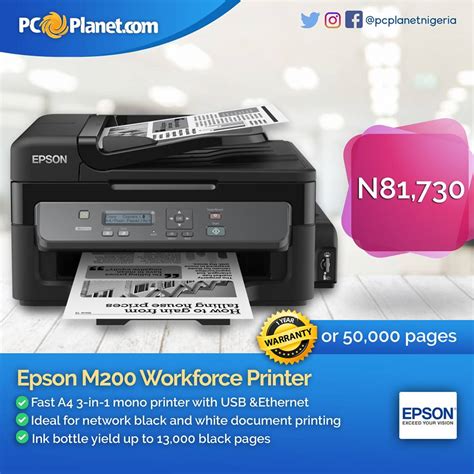 If the wifi light is off, you may have selected the wrong. Epson M200 Wifi? : Workforce M200 Epson / The wifi light ...