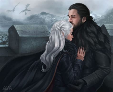 Daenerys Targaryen And Jon Snow Art