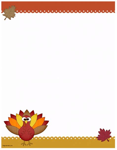 Free Thanksgiving Border Printables Many Designs Available Free