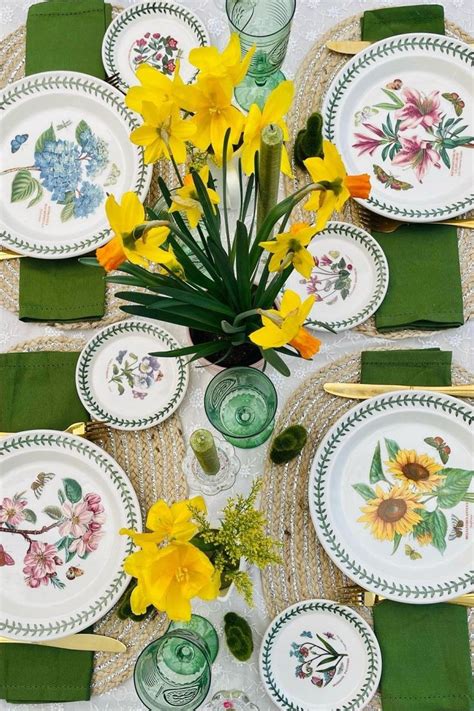 Spring Tablescape With Portmeirion Botanic Garden In 2023 Beautiful