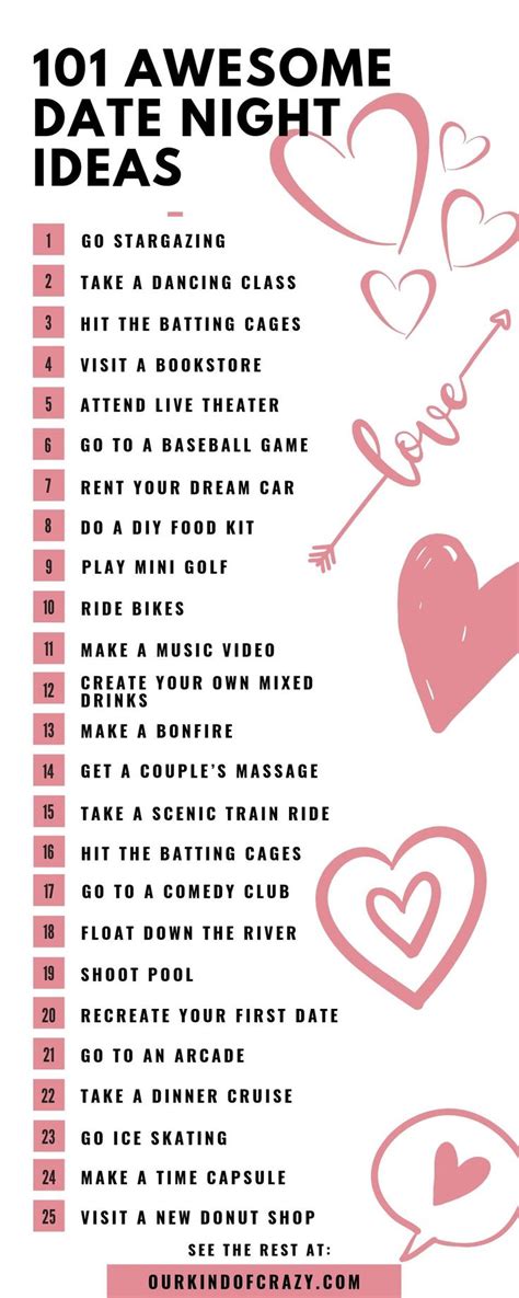 Great Date Ideas Creative Date Night Ideas Date Ideas For New Couples