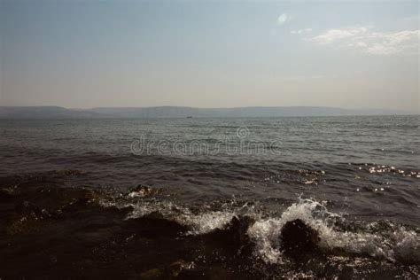 Open Sea With Waves Galilee Israel Stock Photo Image Of Breathtaking