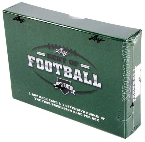 Subscribe and each month you receive a vault box filled with hobby packs, and a vault pack loaded with auto's, relics, and more! 2014 Leaf Best Of Football Hobby Box | DA Card World