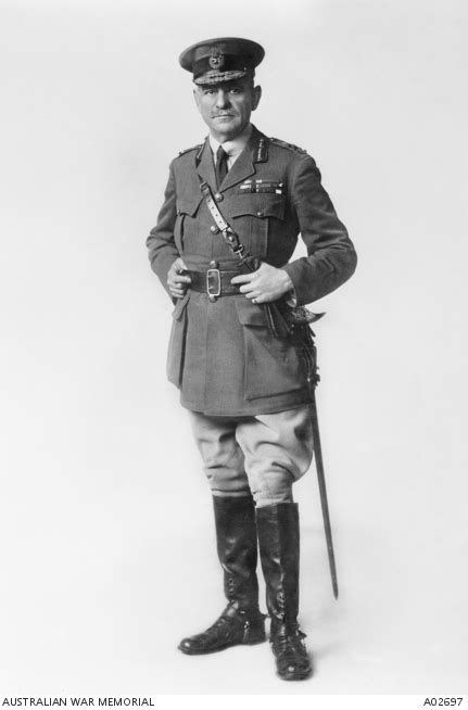 Portrait Of Lieutenant General Sir John Monash One Of Australias Most