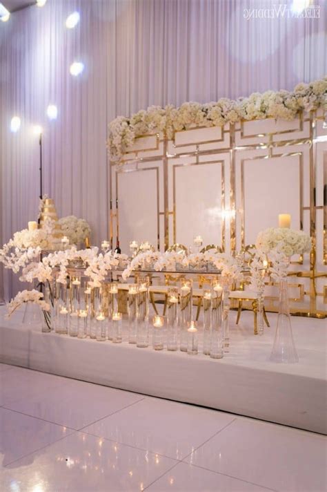 Luxury And Elegant White And Gold Wedding Ideas
