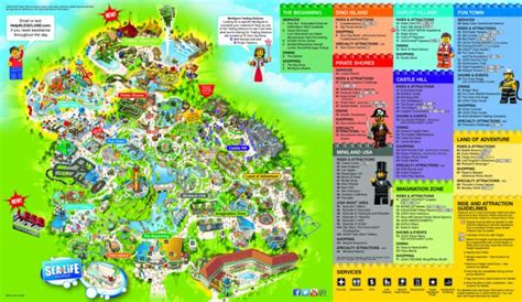 Legoland California Water Park Map Printable Maps Pertaining To