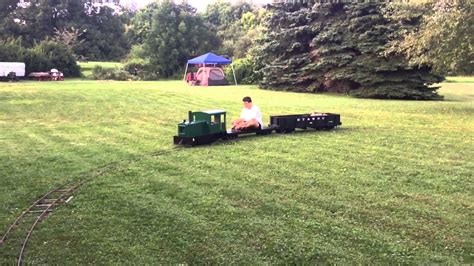 Backyard Railroad Temporary Track Running The Train Youtube
