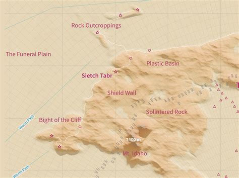 Dune Map 3d Terrain Map Of Arrakis Dune Poster A1 Landscape Etsy Canada