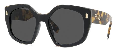 Fendi Fe40017i 01a Geometric Sunglasses