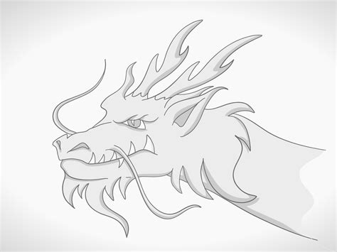 Zeichnen Drachenkopf Drachen Bilder Wie Man Einen Realistischen