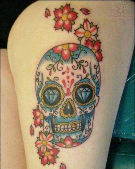 Best Sugar Skull Tattoo Designs With Meanings D A De Los Muertos