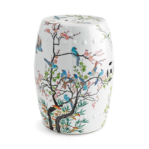 I would try to find another place to use this pretty piece just not here next to the chair. Hanami Garden Stool | Gump's