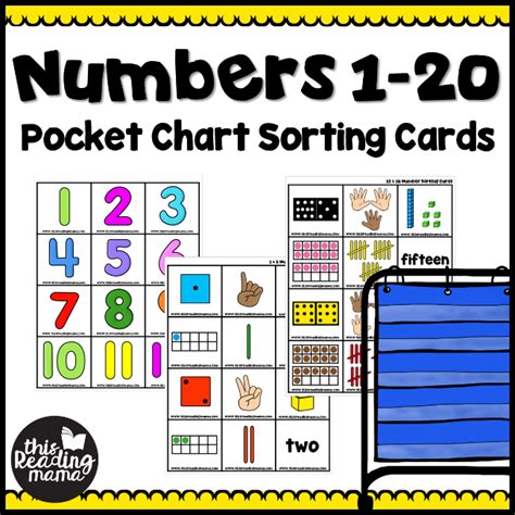Numbers 1 20 Sorting Cards This Reading Mama