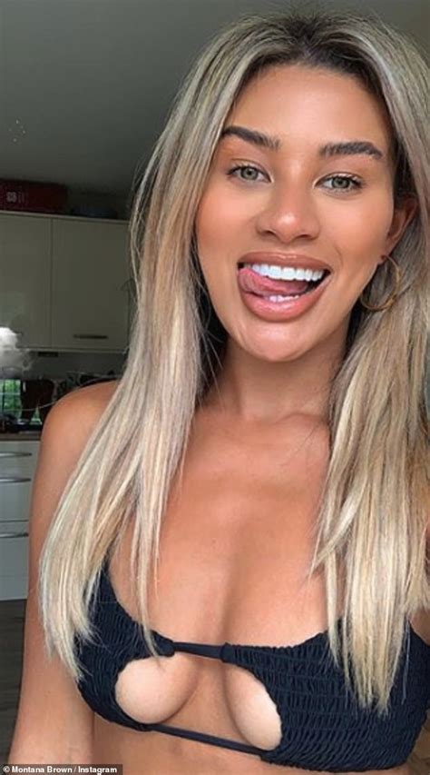 Love Islands Montana Brown Sets Pulses Racing As She Shows Off Some Serious Underboob Daily