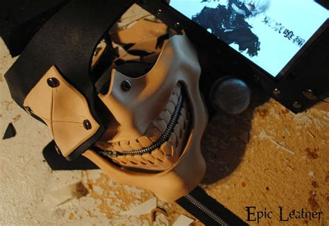 Tokyo Ghoul Kaneki Mask Wip 2 By Epic Leather On Deviantart