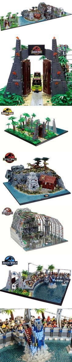 This Jurassic Park Lego Diorama Combines All Four Movies Into One Massive Display Lego