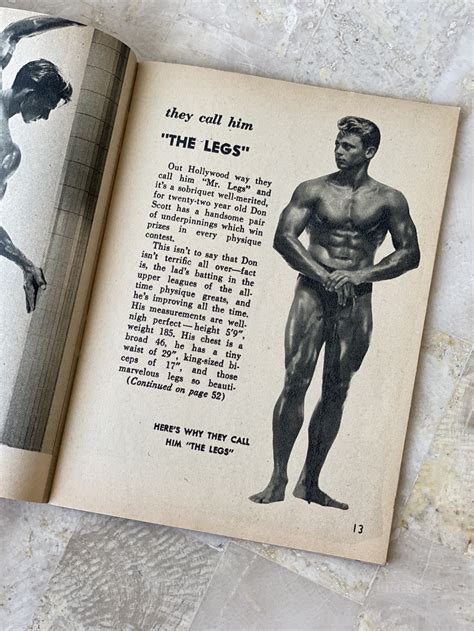 Vintage Adonis Male Physique Beefcake Magazine July 1957