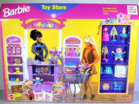 Nib Barbie Doll 1998 Toy Store Playset Furniture