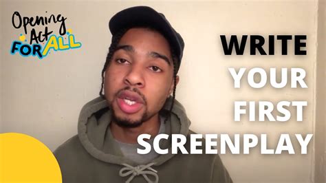 How To Write Your First Screenplay Youtube