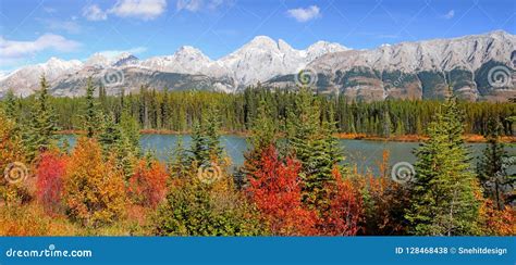 Lower Kananaskis Lake Landscape In Alberta Canada Stock Photo Image