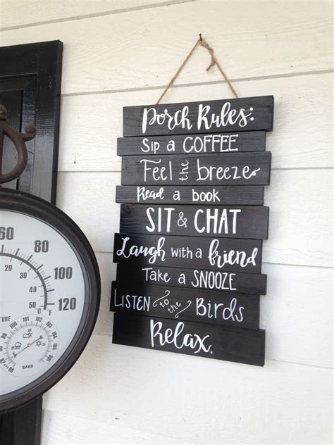 Deck rules, deck rules sign, patio rules, porch rules 