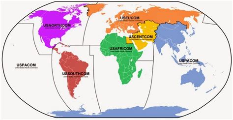 Anthropology Of Accord Map On Monday Americas Unified Combatant Commands